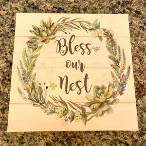 “Bless Our Nest” Wall Decor